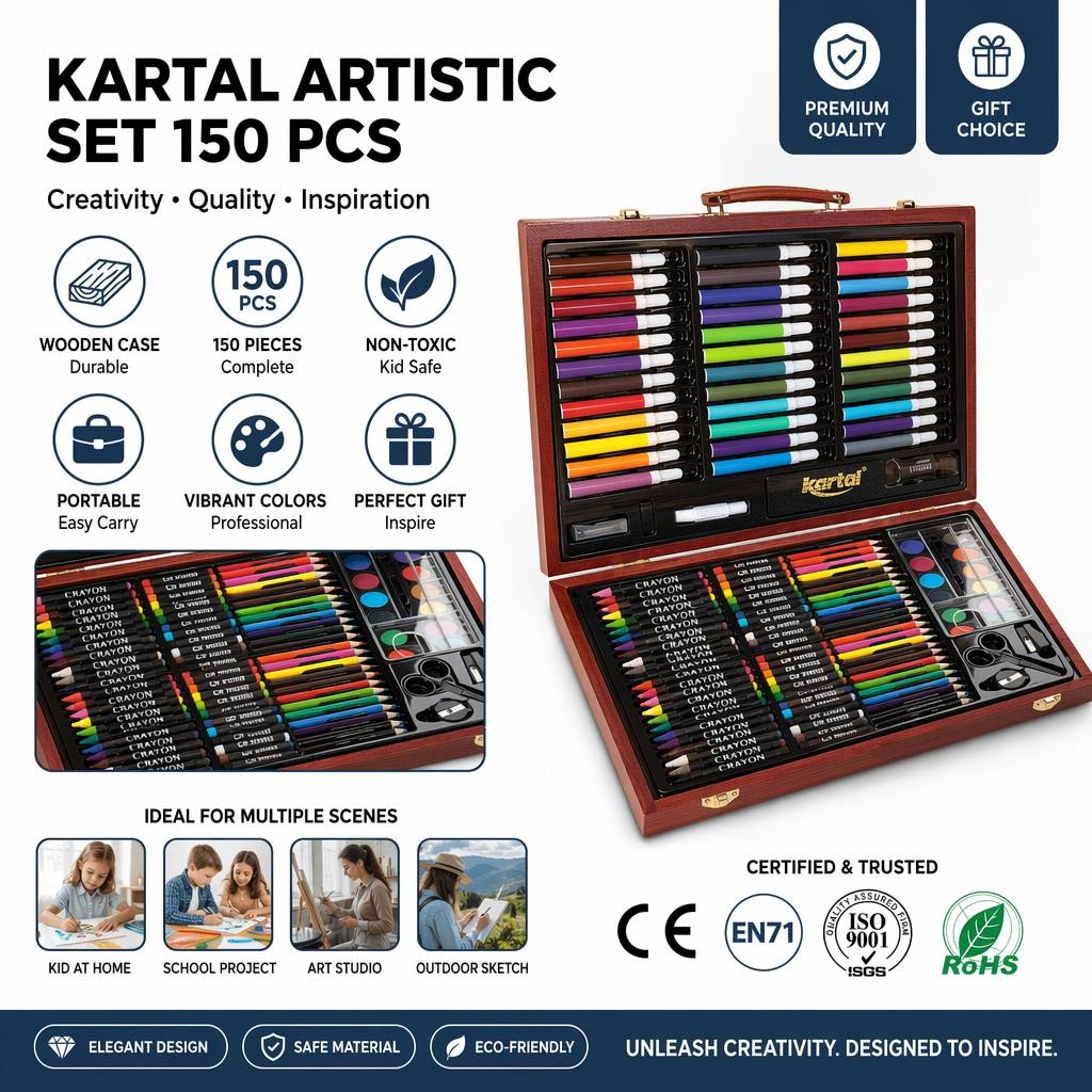 KARTAL ARTISTIC SET 150 PCS