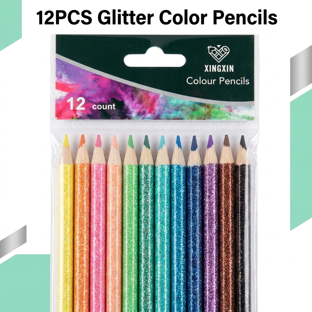 Colorful Pencil with Vibrant Shaft